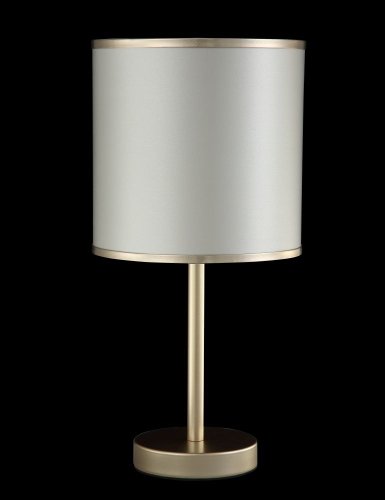 Настольная лампа SERGIO LG1 GOLD Crystal Lux бежевая 1 лампа, основание золотое металл в стиле современный  фото 3